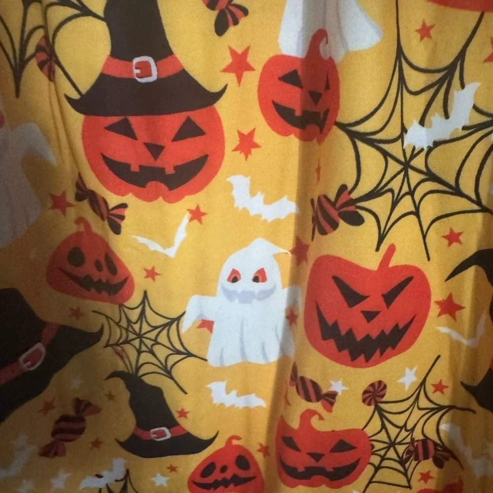 GIRLS Halloween Themed nightgown Dress with Lace Trim size large
